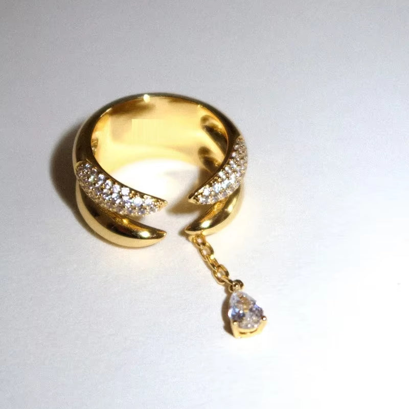 Golden Drop Ring