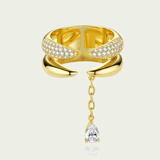 Golden Drop Ring