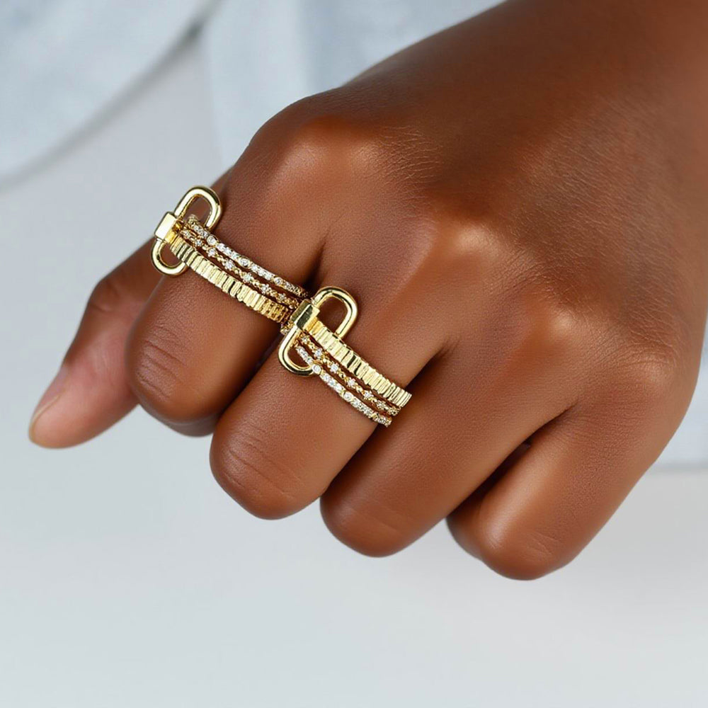 Golden Link Ring